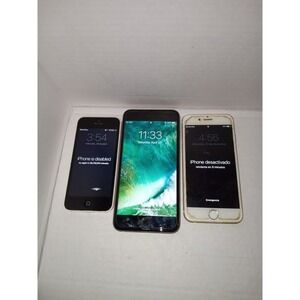 Lot Of 3 Apple iPhones - Mixed Models Conditions Locked AS IS PARTS ONLY
